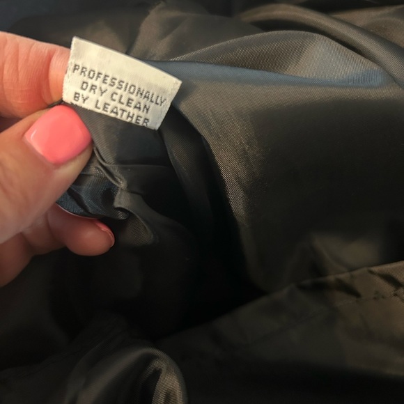 Vintage 80’s 90’s Maxima For Ann Taylor Black Leather Pencil Skirt Size 6 - Picture 6 of 12